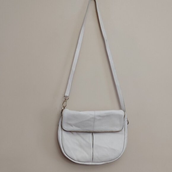 Whistles leather cream crossbody bag - Picture 1 of 13